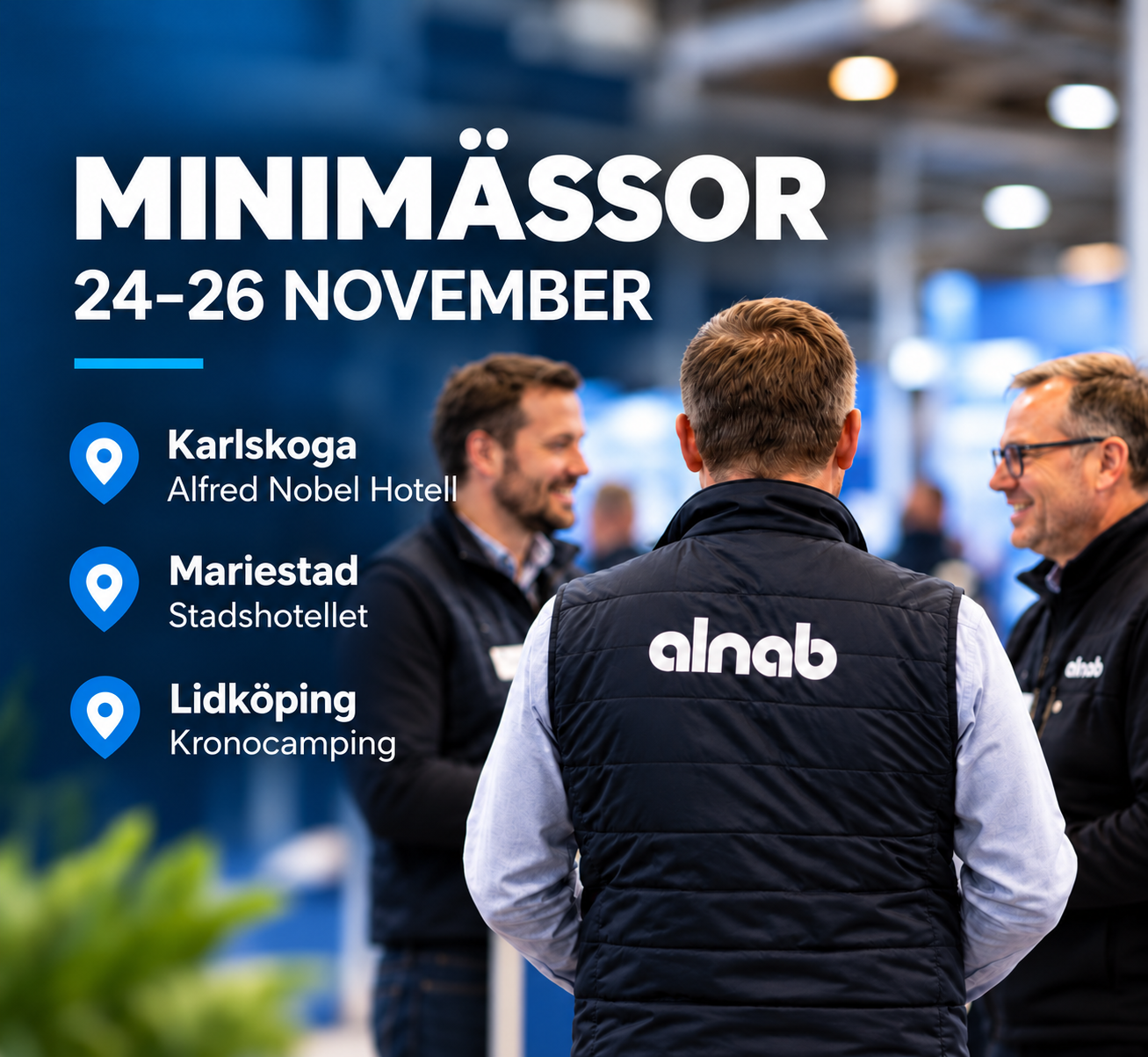 Välkommen på minimässa i Karlskoga, Mariestad och Lidköping!